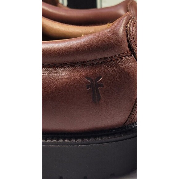 Frye Perth Brown Distressed Leather Oxford Dress Shoes Men's 7.5 84425 NOS W Box - Picture 7 of 14